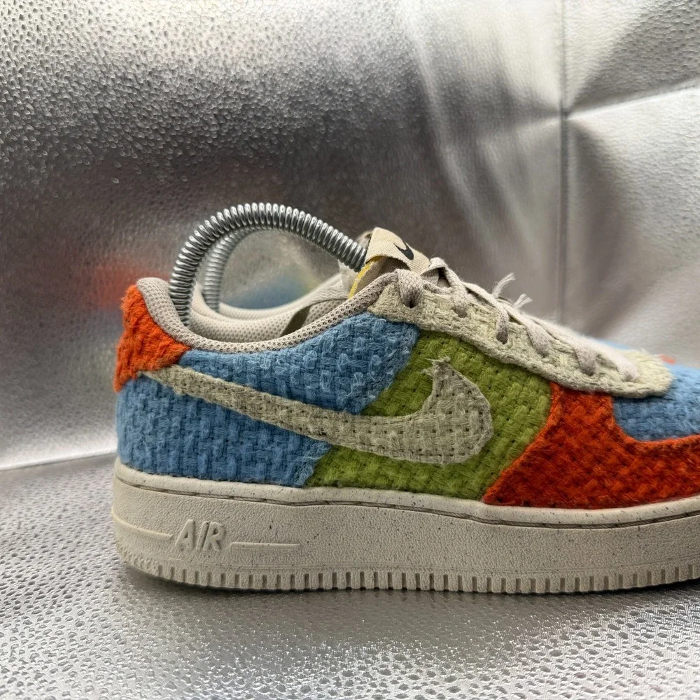 Size‎ 5.5Y Nike Air Force 1 LV8 Next Nature Low Hemp Multicolor Shoes DV2192-400